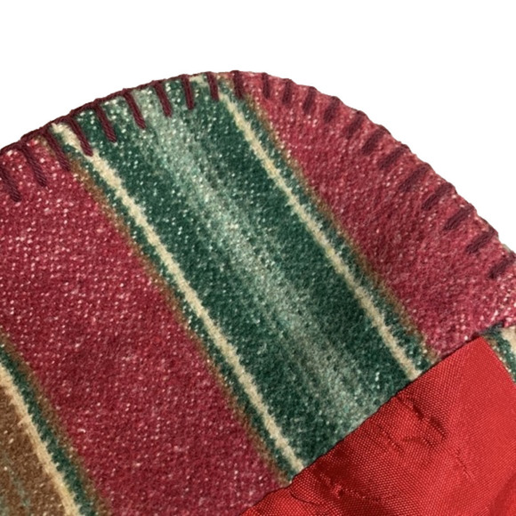 Vintage David Paul New York Southwestern Stripe Winter Wool Blend Blazer Jacket - Picture 12 of 12